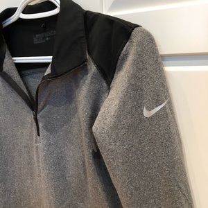 NikeGolf heather grey half zip pull-over